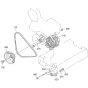 Pulley Assembly for Kubota V3800DI-T-E3B Engine