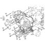Gear Case Assembly for Kubota WG972-GL-E3 Engine