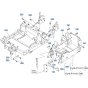 Front Frame Assembly for Kubota ZD1011 Zero-Turn Mower
