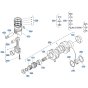 Crankshaft, Piston Assembly for Kubota ZD1211 Zero-Turn Mower
