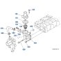 Water Flange Assembly for Kubota ZD1211 Zero-Turn Mower