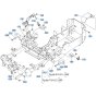 Frame Assembly for Kubota ZD1211 Zero-Turn Mower