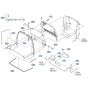 Bonnet Assembly for Kubota ZD1211-3 Zero-Turn Mower