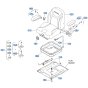 Seat Assembly for Kubota ZD1211-3 Zero-Turn Mower