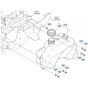 Fuel Tank Assembly for Kubota ZD18 Zero-Turn Mower
