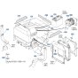 Decals -1 for Kubota ZD18 Zero-Turn Mower