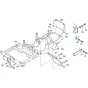 Main Frame Assembly for Kubota ZD18 Zero-Turn Mower