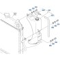 Reserve Tank Assembly for Kubota ZD18 Zero-Turn Mower