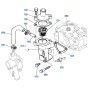 Water Flange Assembly for Kubota ZD21 Zero-Turn Mower