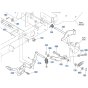 Parking Brake Assembly for Kubota ZD21 Zero-Turn Mower