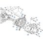Rear Axle Case (LH) Assembly for Kubota ZD28 Zero-Turn Mower