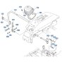 Speed Control Lever (RH) Assembly for Kubota ZD28 Zero-Turn Mower