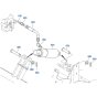 Lift Cylinder Assembly for Kubota ZD28 Zero-Turn Mower