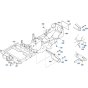 Main Frame Assembly for Kubota ZD28 Zero-Turn Mower