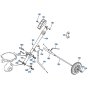 Handle Frame Assembly for Kubota AT25 Tiller