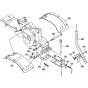 Mudguard Assembly for Kubota AT55 Tiller