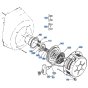 Recoil Starter Assembly for Kubota AT55 Tiller