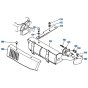 Muffler Assembly for Kubota AT60 Tiller