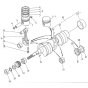 Piston, Crankshaft Assembly for Kubota D950-BBS Engine