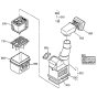 Air Cleaner Assembly -1 for Kubota GH130 Engine