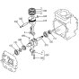 Piston, Crankshaft Assembly for Kubota GH130 Engine