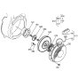 Recoil Starter Assembly for Kubota GH130 Engine