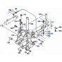 Swing Bracket Assembly for Kubota KH101 Mini Excavator
