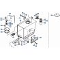 Oil Tank Assembly for Kubota KH101 Mini Excavator
