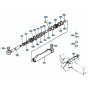 Swing Cylinder Assembly for Kubota KH101 Mini Excavator