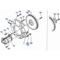 Flywheel Assembly for Kubota KH101 Mini Excavator