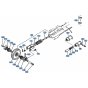 Idler (Rubber) Assembly for Kubota KH101 Mini Excavator