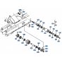 Track Roller Assembly for Kubota KH101 Mini Excavator