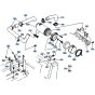 Air Cleaner Assembly for Kubota KH151 Mini Excavator