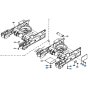 Track Frame Assembly for Kubota KH151 Mini Excavator