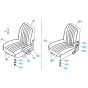 Seat Assembly for Kubota KH60