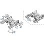 Track Frame Assembly for Kubota KH61 Mini Excavator