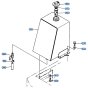 Fuel Tank Assembly for Kubota KH66 Mini Excavator