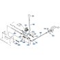 Control Lever (L/H) Assembly for Kubota KH66 Mini Excavator
