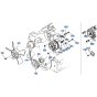 Dynamo Assembly for Kubota KH66 Mini Excavator