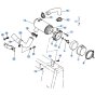 Air Cleaner Assembly for Kubota KH90 Mini Excavator