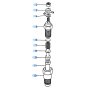 Nozzle Holder Assembly for Kubota KH90 Mini Excavator