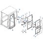 Door Assembly for Kubota KH90 Mini Excavator
