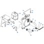 Water Pipe Assembly for Kubota KH90 Mini Excavator