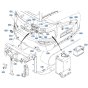 Decals -2 for Kubota KX030-4 Mini Excavator