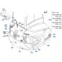 Decals -2 for Kubota KX040-5 Mini Excavator