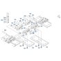 Crawler (Iron) Assembly for Kubota KX080-3 Mini Excavator