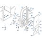 Door Assembly for Kubota KX080-4s Mini Excavator