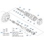 Drive Motor Assembly -2 for Kubota KX080-4s Mini Excavator