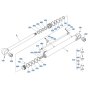 Bucket Cylinder Assembly for Kubota KX080-4s Mini Excavator