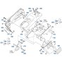 Armrest (L/H) Assembly for Kubota KX080-5 Mini Excavator